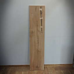 Dubová deska na lavici Antique 40 x 120 cm šedo-béžová