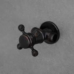 kohoutek k hadici od pračky černá retro