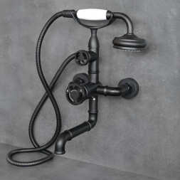 nástěnná vanová baterie antický mosaz retro