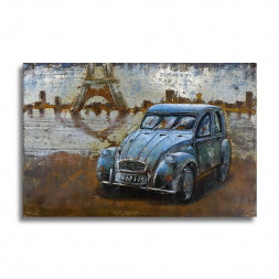Kovový 3D obraz Citroen 2CV