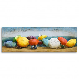 Železný 3D obraz DEŠTNÍKY 2