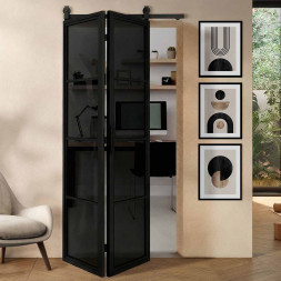 skleněné dveře industrial