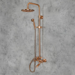 nástěnná vanová baterie antický mosaz retro