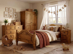 Smrková postel Charlotte 90x200