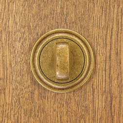 Samostatná rozeta s otvorem pro vložkový zámek antické zlato