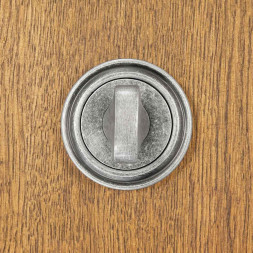 Samostatná rozeta s otvorem pro vložkový zámek antický nikl