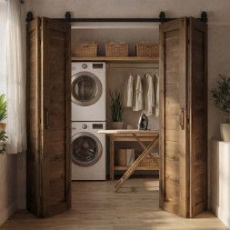 skládací dveře do šatny