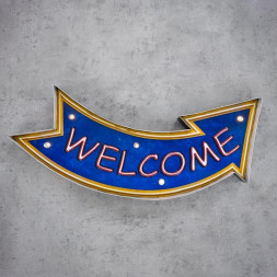 Světelný LED nápis Welcome 2