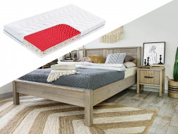 Masivní postel Tennessee 4 180 x 200 cm + matrace + rošt