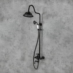 nástěnná vanová baterie antický mosaz retro