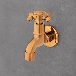 kohoutek k hadici od pračky zlatý