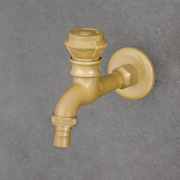 kohoutek k hadici od pračky zlatý