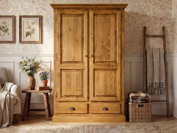 dřevěná skříň ze smrkového dřeva do předsíně