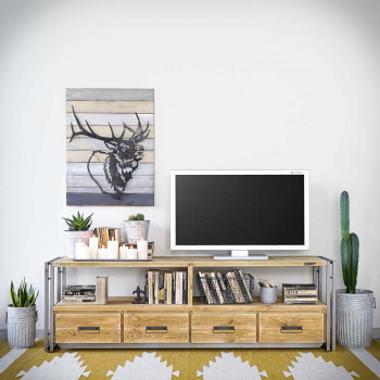 Tv stolek Steel wood 2