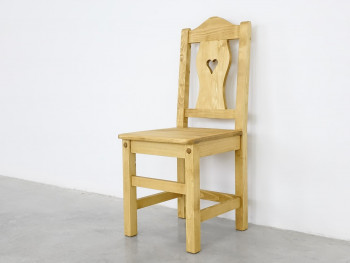 Smrkové dřevěné jídelní židle