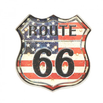 Světelný LED nápis Route 66 USA