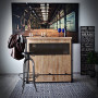 Bar Steel wood
