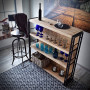 Bar Steel wood