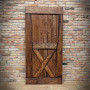 dubové dveře hnědé