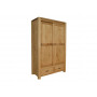 Dvoudveřová dřevěná skříň do ložnice