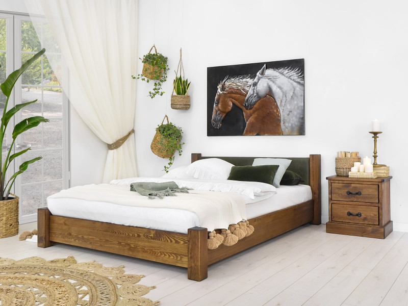 Borovicová postel Rustyk / Ziemowit 180