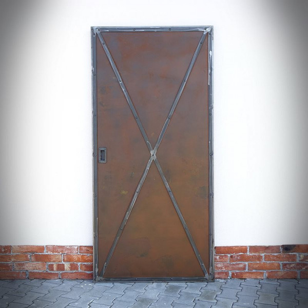 Ocelové dveře RUSTY METAL DUO, oboustranné