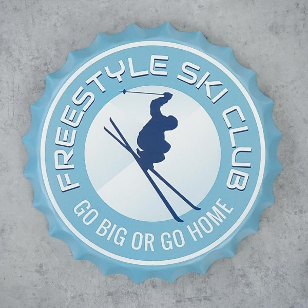 Pivní víčko na zeď Ski Club