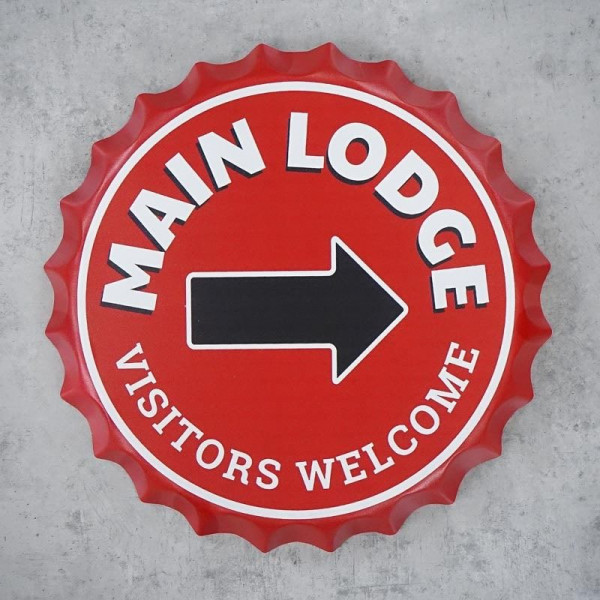 Pivní víčko na zeď Main Lodge