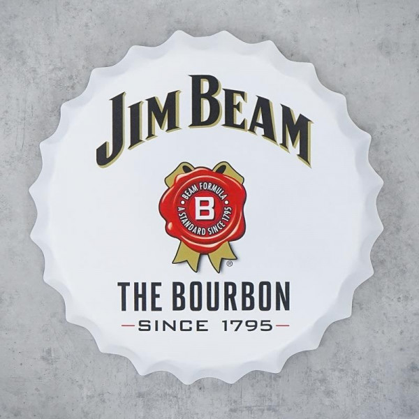 Pivní víčko na zeď Jim Beam