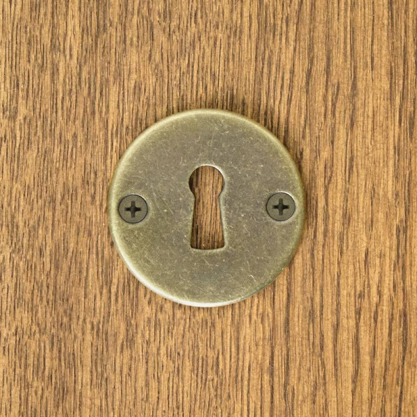 Devonská klíčenka v antickém zlatě