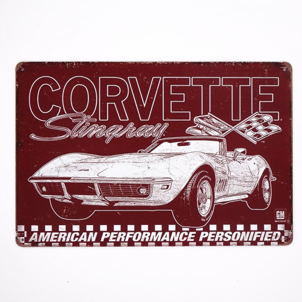 Kovová cedule Corvette