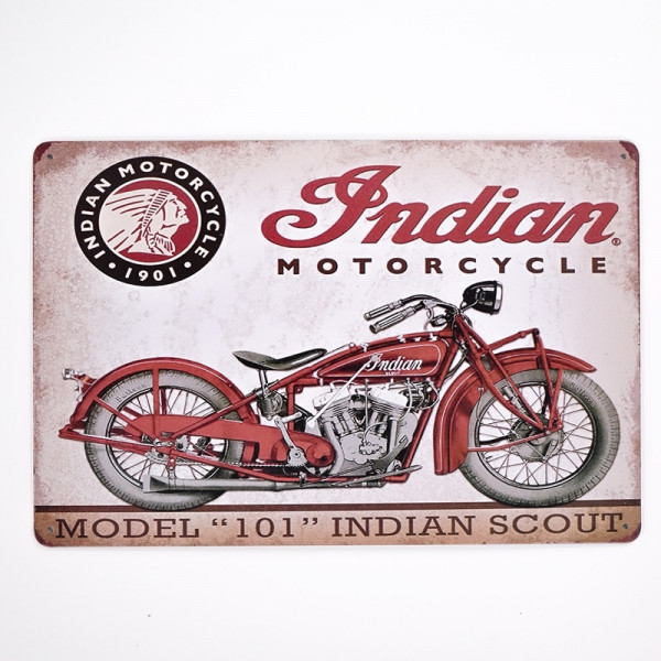 Kovová cedule Indian Motocycle