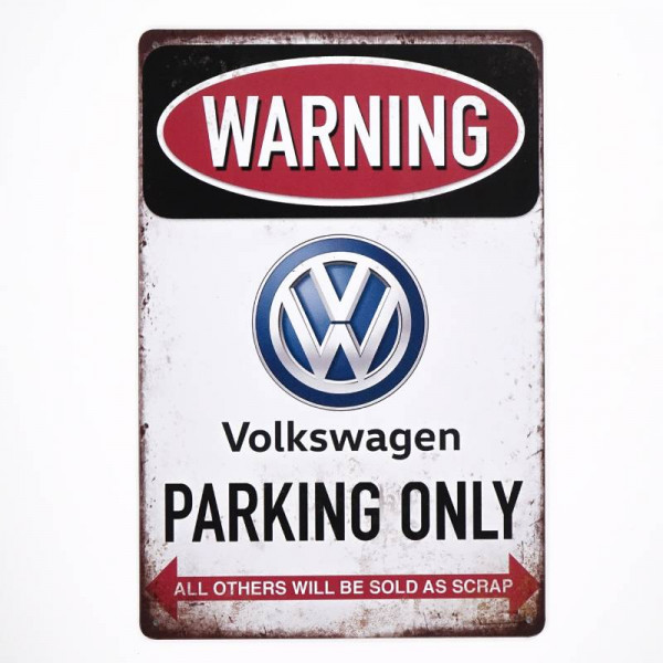 Kovová cedule VW Parking