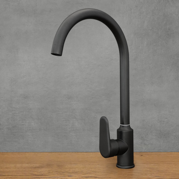 Stojací kuchyňská baterie PLAIN, černá