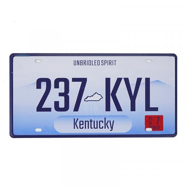Kovová dekorativní SPZ Kentucky