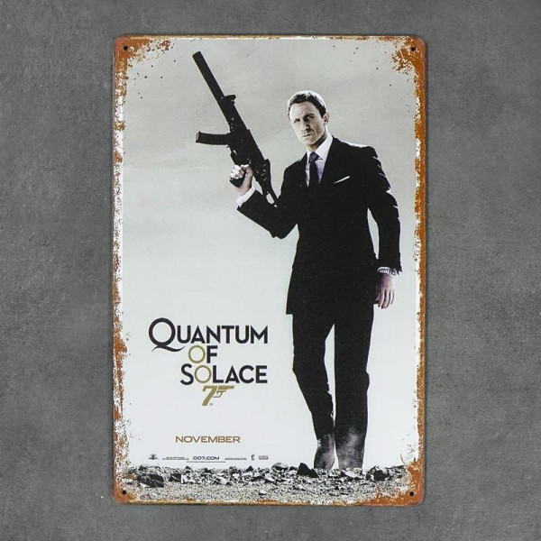 Kovová cedule Quantum of Solace