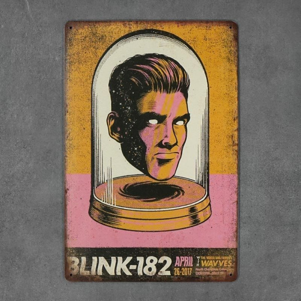 Kovová cedule Blink-182