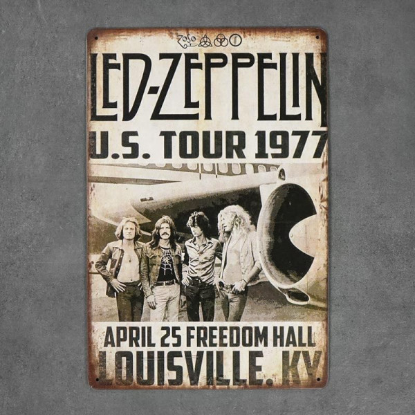 Kovová cedule Led Zeppelin 3