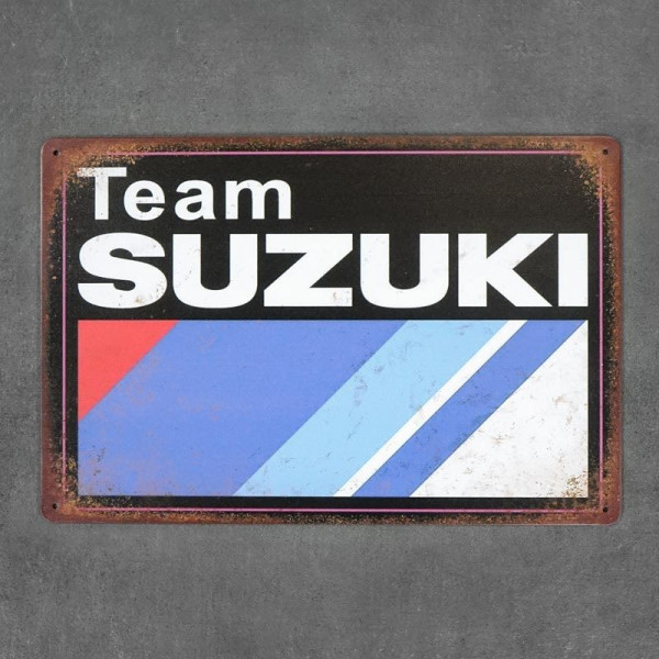Kovová cedule Team Suzuki