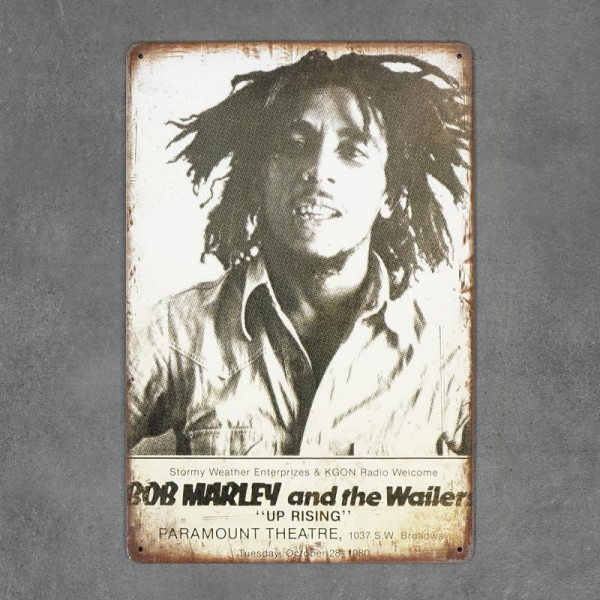 Kovová cedule Bob Marley 2