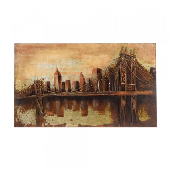 Kovový 3D obraz MANHATTAN 2 MOST