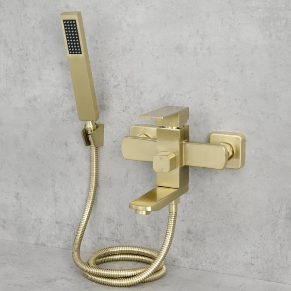 Nástěnná vanová baterie AKRON, antický mosaz