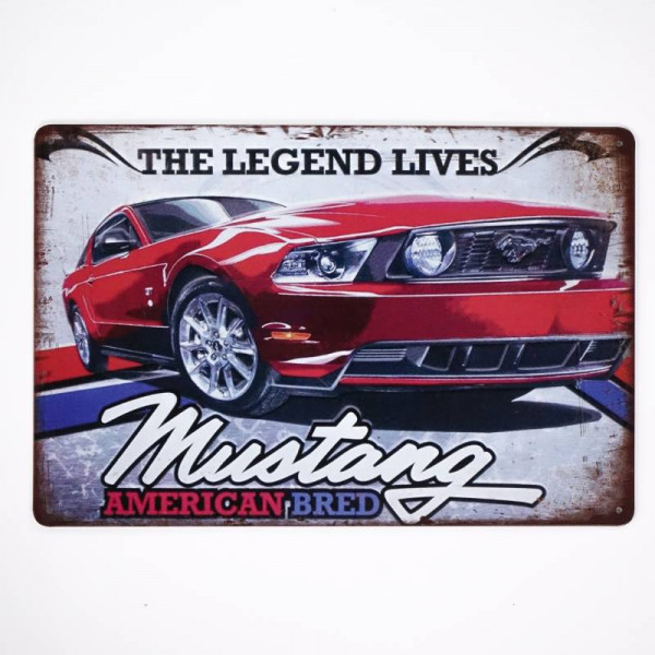 Kovová cedule Mustang Legend