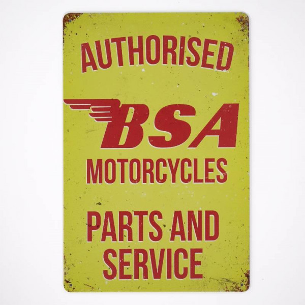 Kovová cedule BSA motorcycles