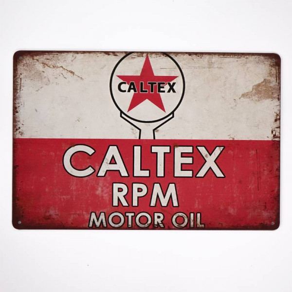 Kovová cedule Caltex RPM Motor