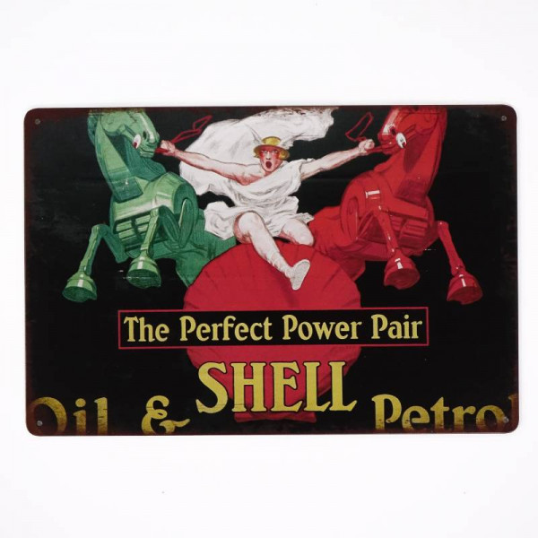 Kovová cedule Shell Oil&Petrol