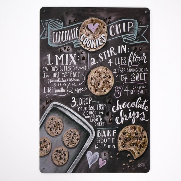 Kovová cedule Chocolate Cookies