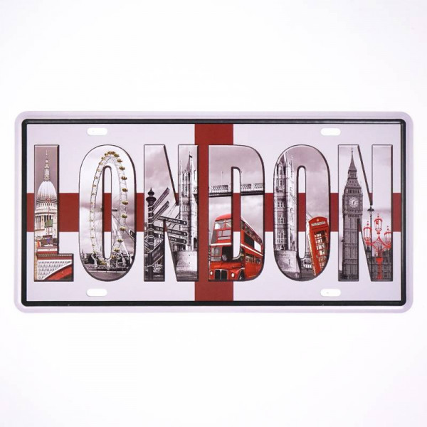 Kovová cedule LONDON