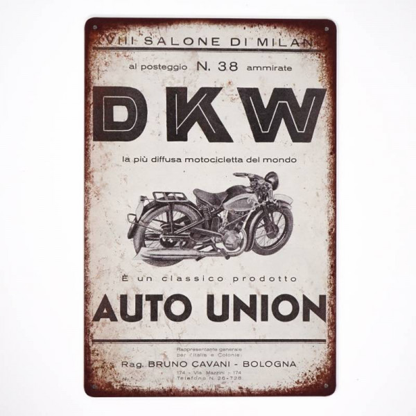 Kovová cedule DKW Auto Union