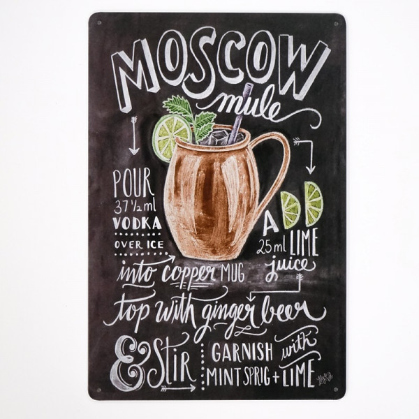 Kovová cedule Moscow Mule